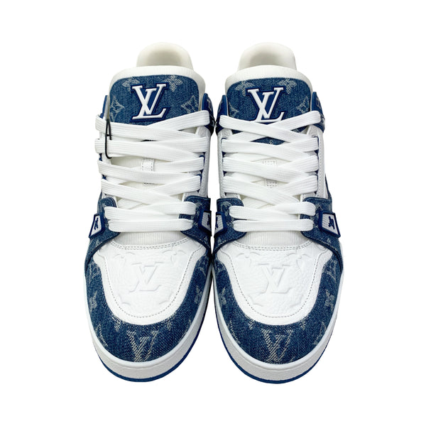 LOUIS VUITTON LV TRAINER SNEAKER IN BLUE