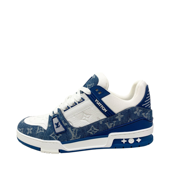 LOUIS VUITTON LV TRAINER SNEAKER IN BLUE