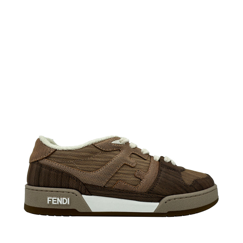 FENDI MATCH SNEAKERS IN BROWN