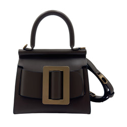 BOYY KARL 19 KHAKI BROWN GOLD BUCKLE HANDBAG