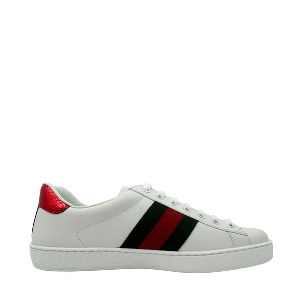 GUCCI BEE EMBROIDERED ACE SNEAKERS