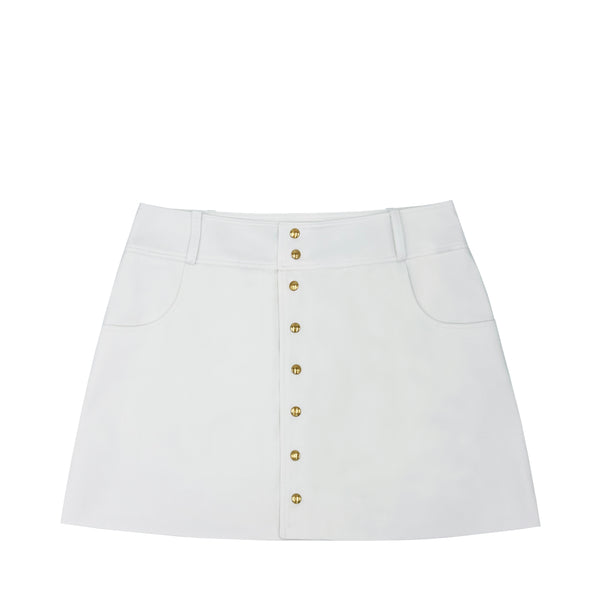 CELINE TRAPEZE MINI SKIRT IN COTTON