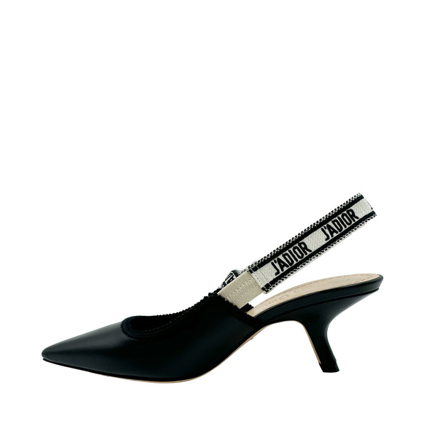 DIOR J'ADIOR SLINGBACK PUMPS IN BLACK