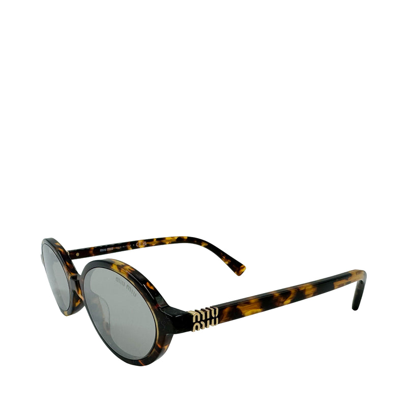 MIU MIU REGARD OVAL SUNGLASSES