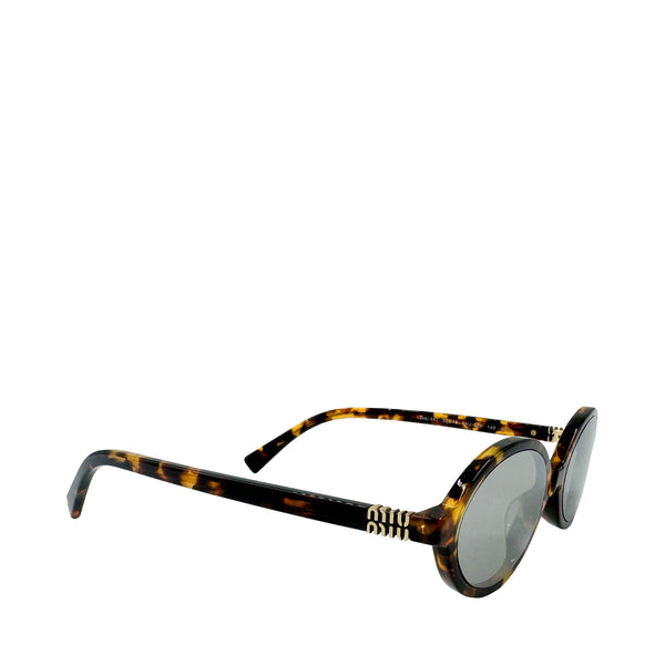 MIU MIU REGARD OVAL SUNGLASSES