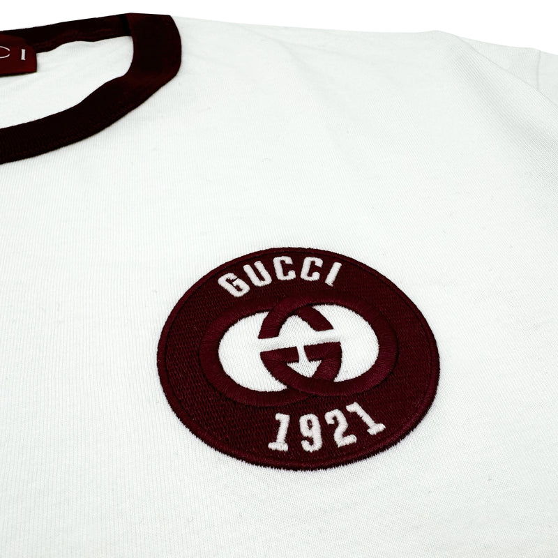 GUCCI LOGO COTTON JERSEY T-SHIRT