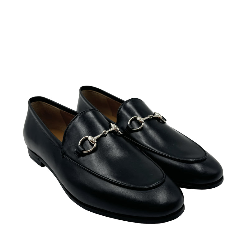 GUCCI JORDAAN LEATHER LOAFERS