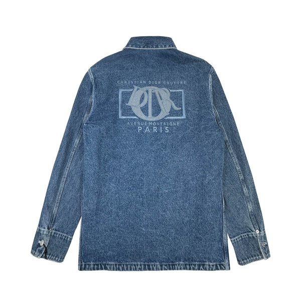 DIOR EMBROIDERED DENIM SHIRT