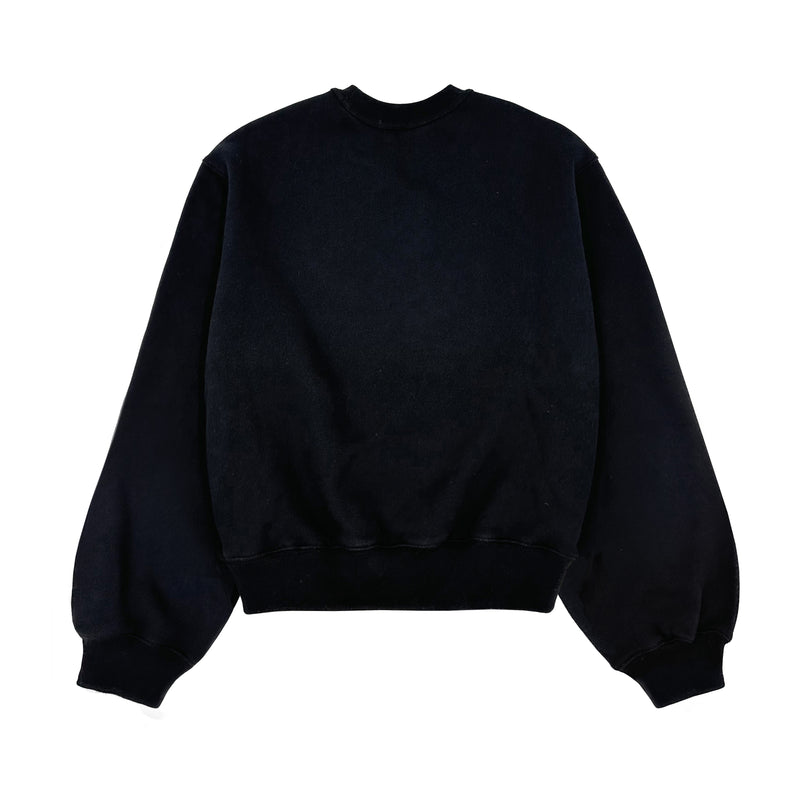 T BY ALEXANDER WANG Logo-embossed SWEATSHIRTS IN BLACK