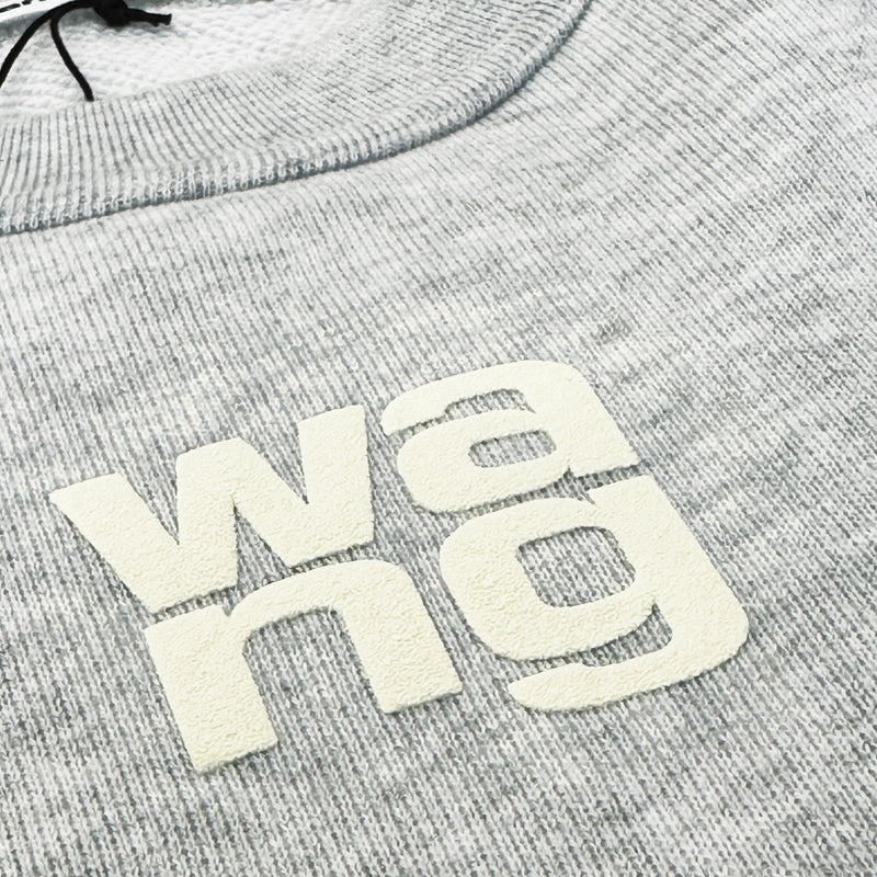 T BY ALEXANDER WANG Logo-embossed SWEATSHIRTS IN GREY