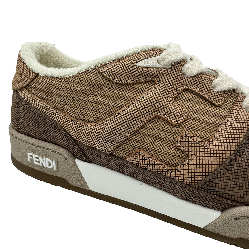 FENDI MATCH SNEAKERS IN BROWN