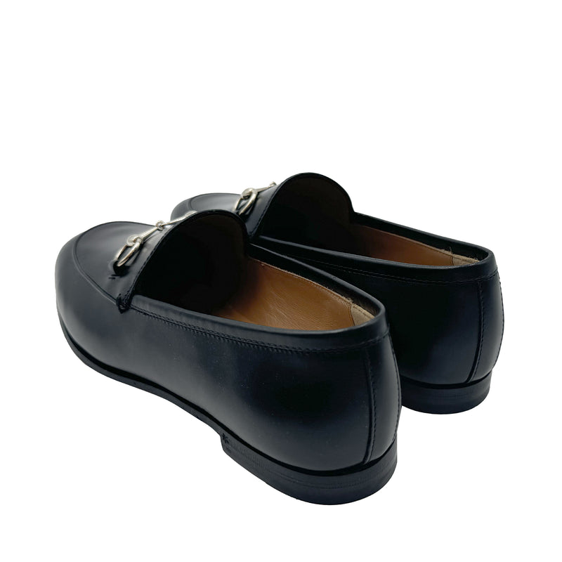 GUCCI JORDAAN LEATHER LOAFERS