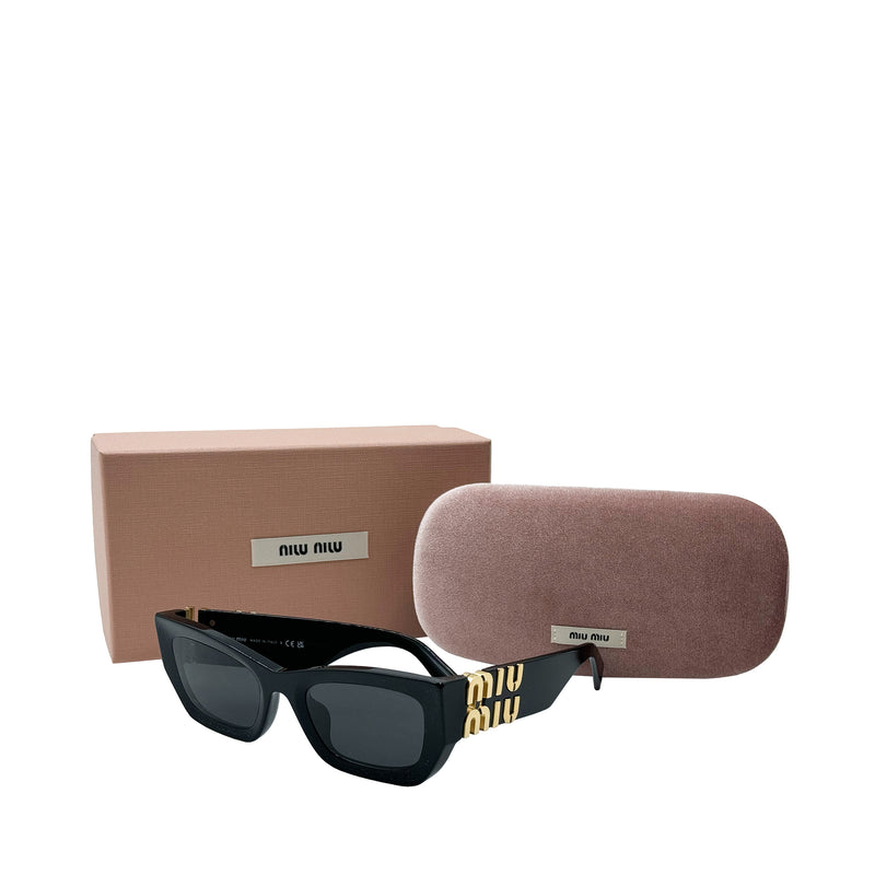 MIU MIU NARROW RECTANGLE SUNGLASSES