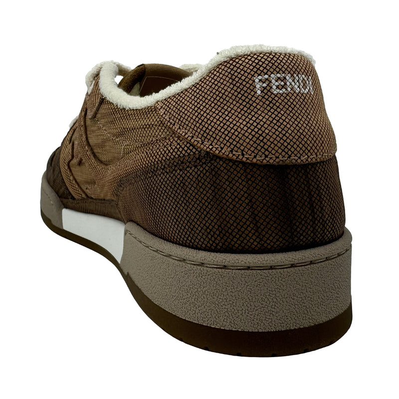 FENDI MATCH SNEAKERS IN BROWN