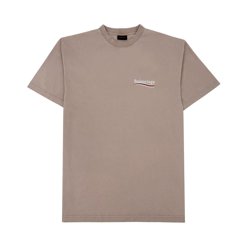 BALENCIAGA POLITICAL STENCIL COTTON T-SHIRT