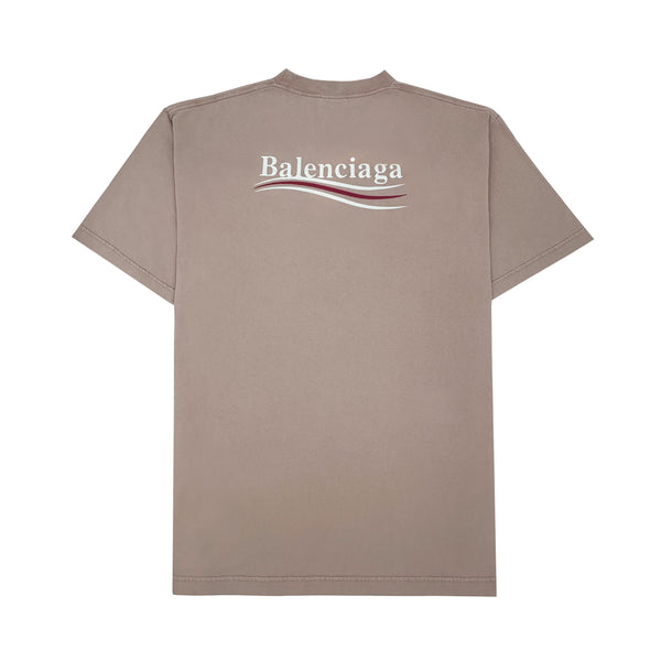 BALENCIAGA POLITICAL STENCIL COTTON T-SHIRT