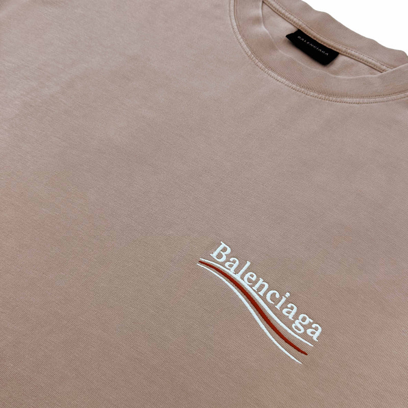 BALENCIAGA POLITICAL STENCIL COTTON T-SHIRT