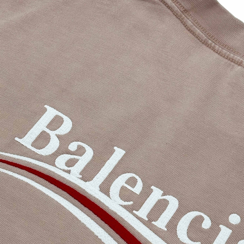 BALENCIAGA POLITICAL STENCIL COTTON T-SHIRT