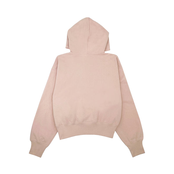 GUCCI EMBROIDERY JERSEY HOODIE IN PINK