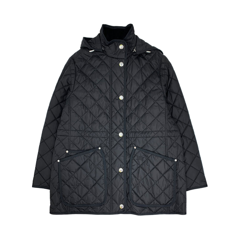 BURBERRY QUILTED NYLON JACKET IN BLACK