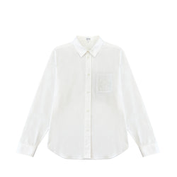 LOEWE LOGO-EMBROIDERED SHIRT IN COTTON