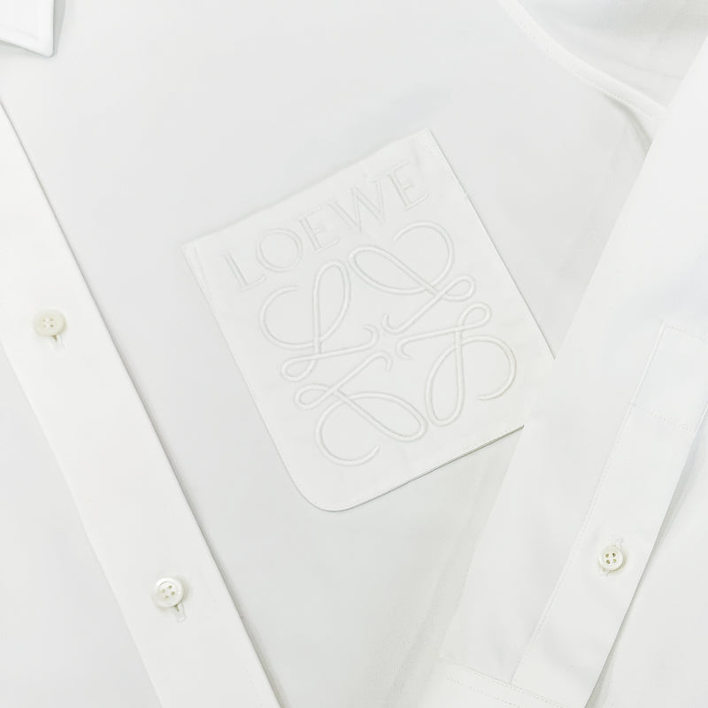 LOEWE LOGO-EMBROIDERED SHIRT IN COTTON