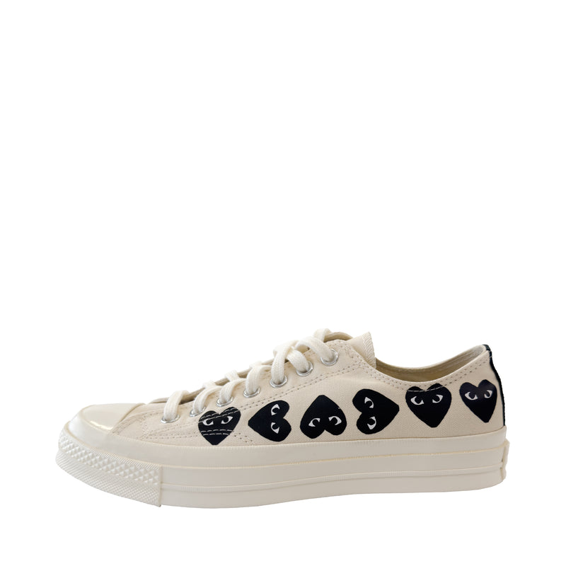 CONVERSE x COMME DES GARCONS CDG PLAY LOW TOP SNEAKER La Mode