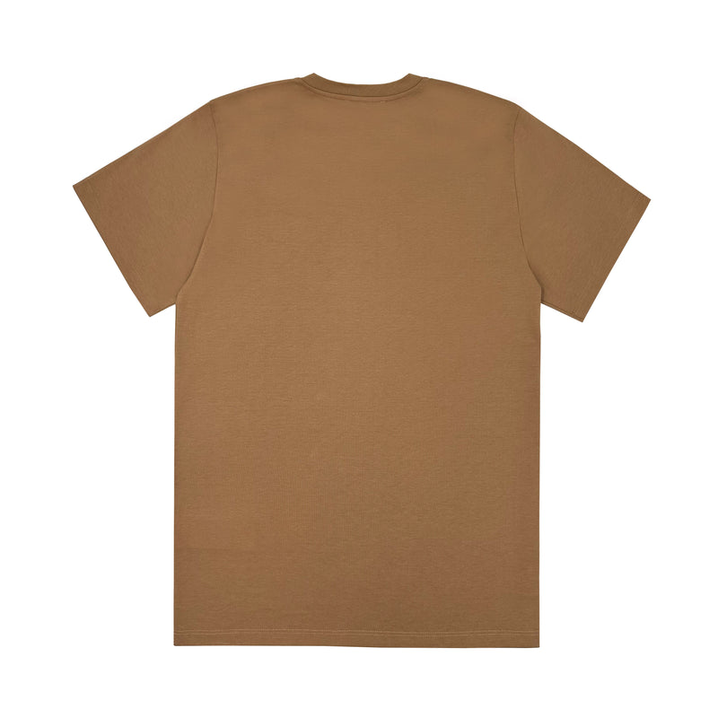 MAX MARA MANGO LOGO EMBROIDERED T-SHIRT IN BEIGE