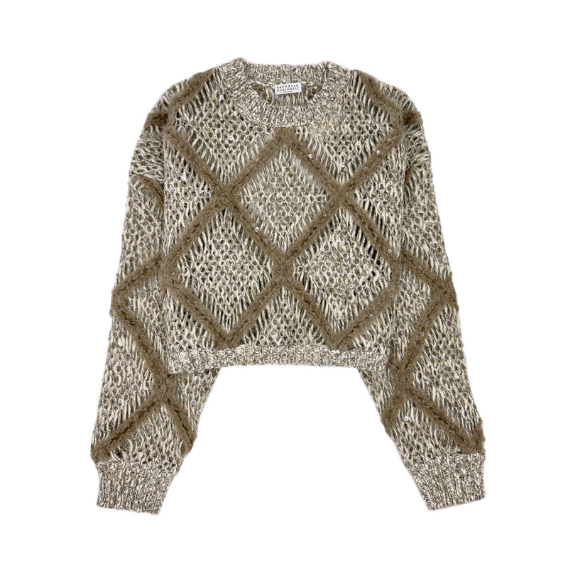 BRUNELLO CUCINELL SEQUIN EMBELLISHED SWEATER