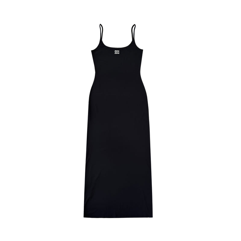 MIU MIU JERSEY MIDI DRESS