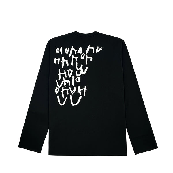 COMME DES GARCONS HOMME PLUS SCRIPT-PRINT T-SHIRT