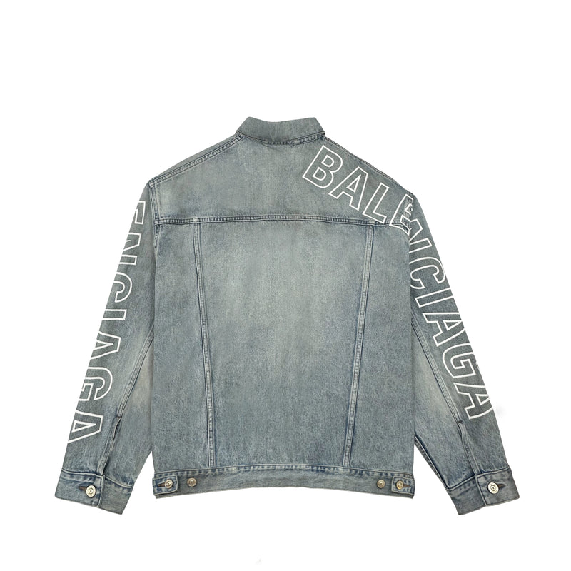 BALENCIAGA LOGO DENIM JACKET