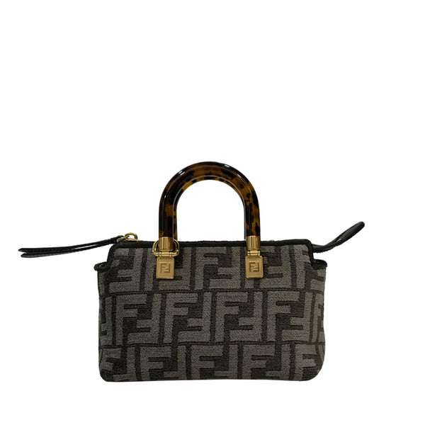 Fendi Neutral By The Way Boston FF Logo Mini Bag | Designer code: 8BS067AL9Q | Luxury Fashion Eshop | Lamode.com.hk