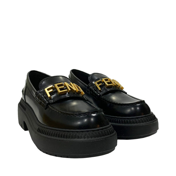 Fendi Logo Moccasins | Designer code: 8D838369F | Luxury Fashion Eshop | Lamode.com.hk