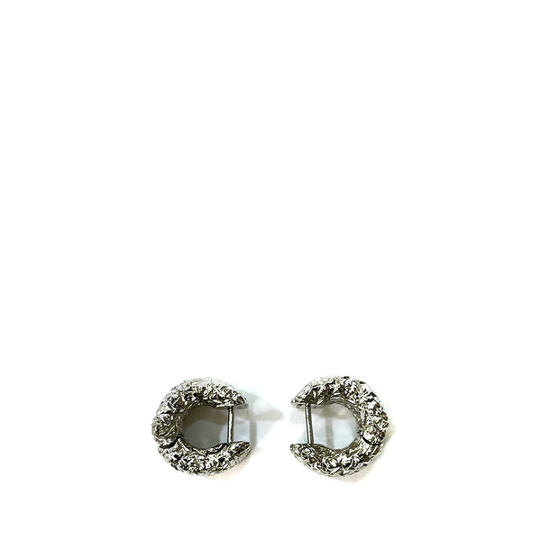 Balenciaga Textured Earrings | Designer code: 679595TZ99S | Luxury Fashion Eshop | Lamode.com.hk