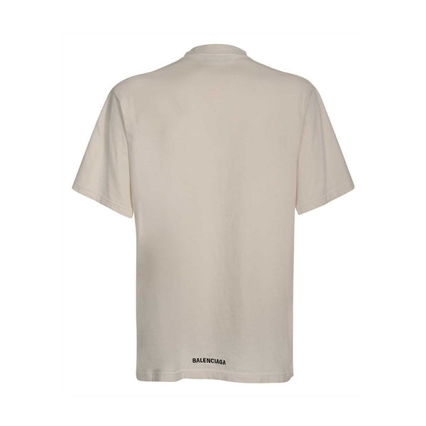 Balenciaga Embroidered Logo Mockneck T-shirt | Designer code: 681045TLVH9 | Luxury Fashion Eshop | Lamode.com.hk