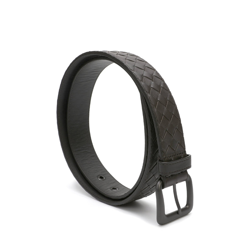 Bottega Veneta Signature Intrecciato Leather Belt | Designer code
