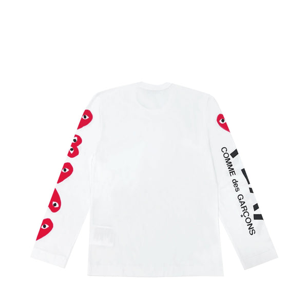 Comme Des Garcons Play Long Sleeve T-shirt | Designer code: P1T262 | Luxury Fashion Eshop | Lamode.com.hk