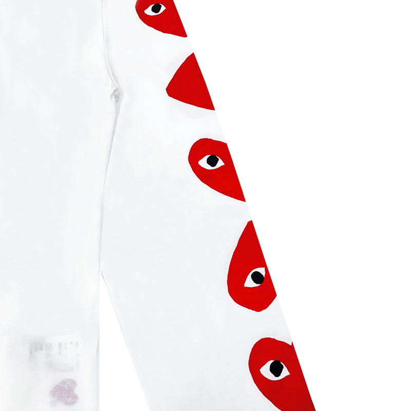 Comme Des Garcons Play Long Sleeve T-shirt | Designer code: P1T262 | Luxury Fashion Eshop | Lamode.com.hk