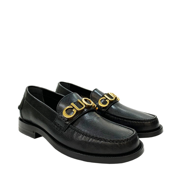 Gucci Logo Plaque Loafers | Designer code: 700036D3V00 | Luxury Fashion Eshop | Lamode.com.hk