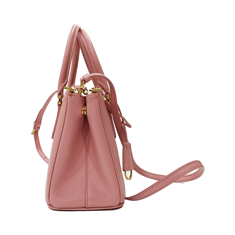 Small Prada Galleria Saffiano Leather Bag 1BA896, Pink, One Size