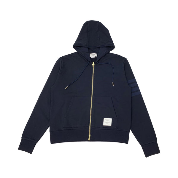 Thom Browne 4 Bar Zip Up Hoodie | Designer code: MJT249A06910 | Luxury Fashion Eshop | Lamode.com.hk