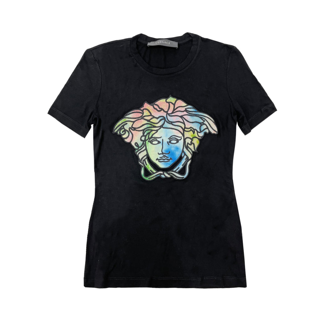 Versace Crystal Embellished Medusa Head T-shirt | Designer code:  10041511A00769 | Luxury Fashion Eshop | Lamode.com.hk – La Mode